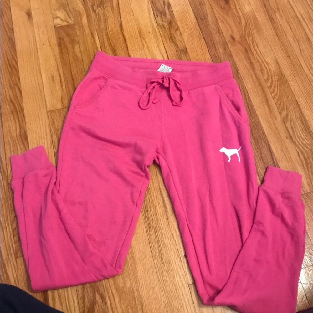 Pink sweatpants